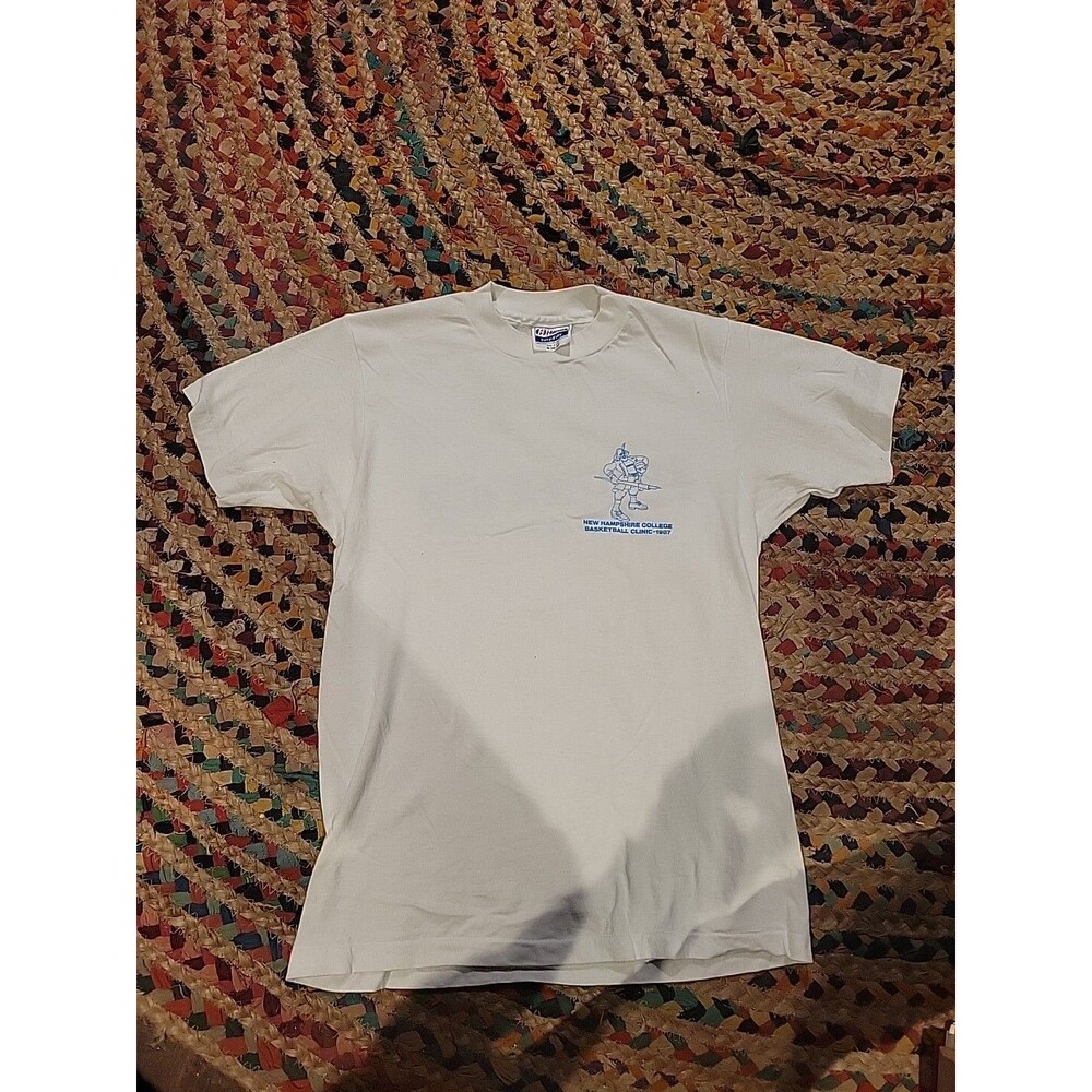 Vintage Single Stitch Kids M T-shirt New Hampshire College Numerica Pirate 1987